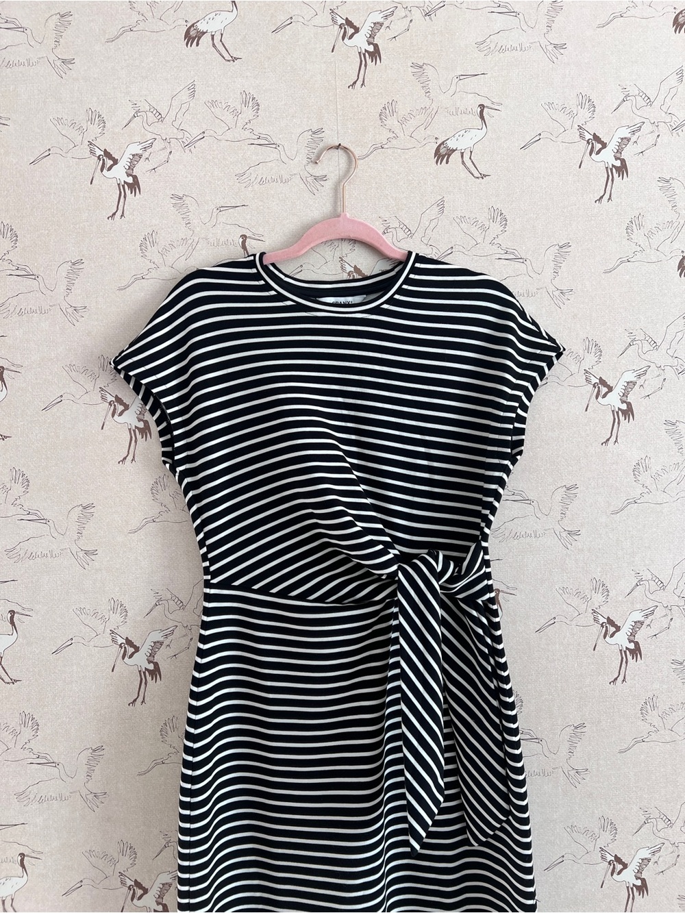 SPANX air essentials striped waist tie midi dress - Picture 4 of 7